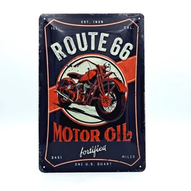 Fém Tábla - Route 66 Motor Oil