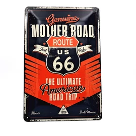 Fém Tábla - Route Us 66