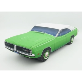 Plüss Dodge Charger 1969 Zöld-Fehér