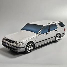 Plüss Saab 9-5 Aero Sportcombi szürke