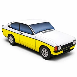 Plüss Opel Kadett GT/E 1977 Sárga-Fehér