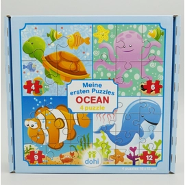 4 Puzzle 16x15cm Ocean