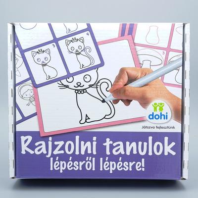 Rajzolni tanulok foglalkoztató lányos