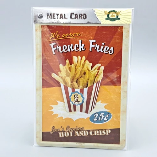 Nostalgic Art fém képeslap French Fries