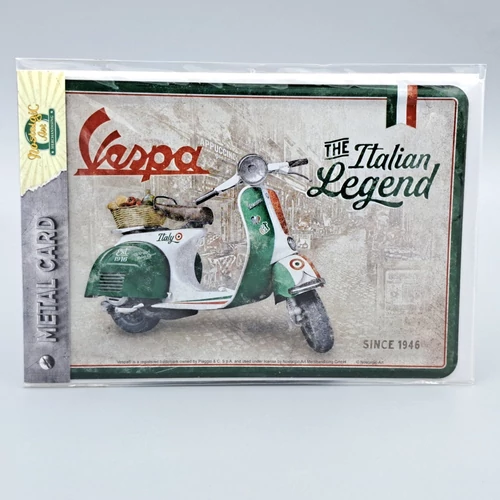 Nostalgic Art fém képeslap Vespa