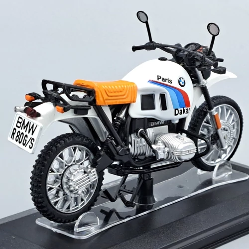 BMW R80 G/S Paris-Dakar 1:24 motorkerékpár modell