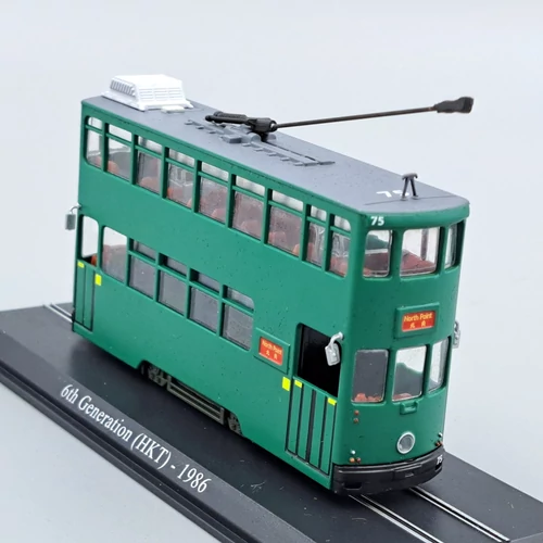 Hong Kong Tram 1986 1:87 villamos modell Atlas