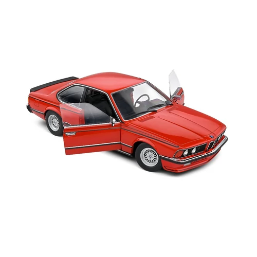 BMW 635 CSI E24 1984 1:18 Solido piros autó modell