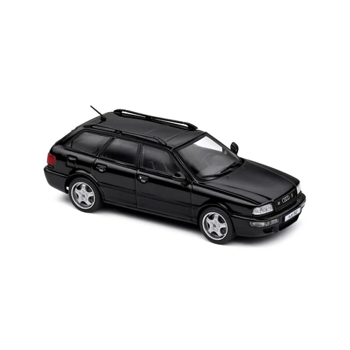 Audi Avant RS2 1995 1:43 Solido fekete modell autó