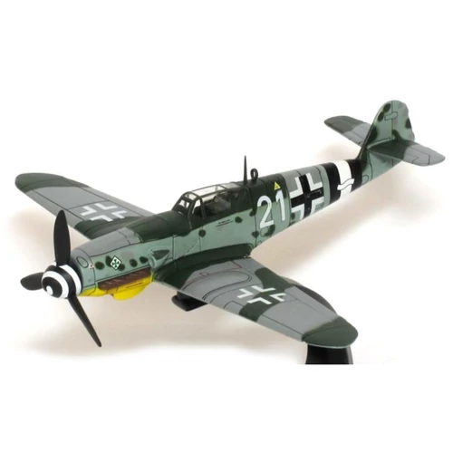  Messerschmitt BF 109G retró katonai repülő modell Német 1:72