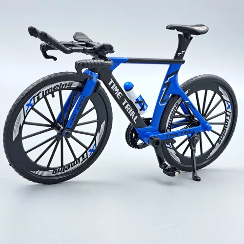 Kerékpár Modell 1:10 kék Time trial