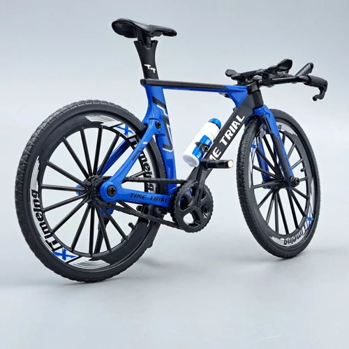 Kerékpár Modell 1:10 kék Time trial