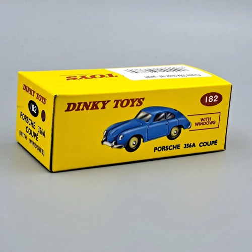 Porsche 356a coupe red-purple Dinky 555 fém retró kisautó