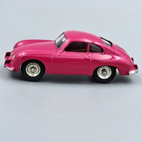 Porsche 356a coupe red-purple Dinky 555 fém retró kisautó