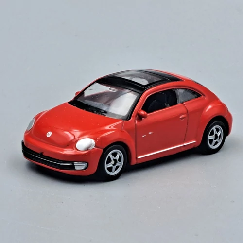 Volkswagen New Beetle 1:60 piros Welly fém kisautó modell