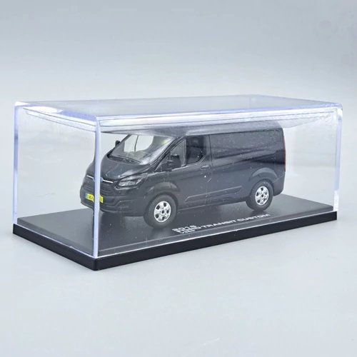 Ford Transit Custom 2016 1:43 fekete autó modell fém