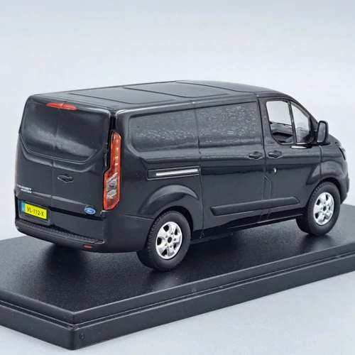 Ford Transit Custom 2016 1:43 fekete autó modell fém