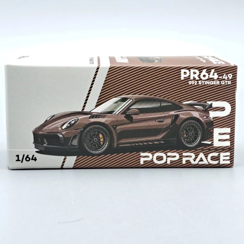 Porsche 992 Stinger GTR 1:64 Pop Race autó modell