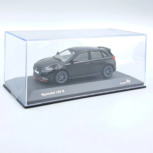  Hyundai i30 N 2022 1:43 Solido fekete fém autó modell