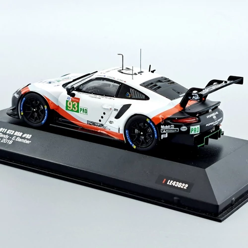 Porsche 911 GT3 RSR 24H LeMans 2018 1:43 autómodell