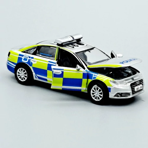 Audi A6 UK Police 1:64 ERA autó modell