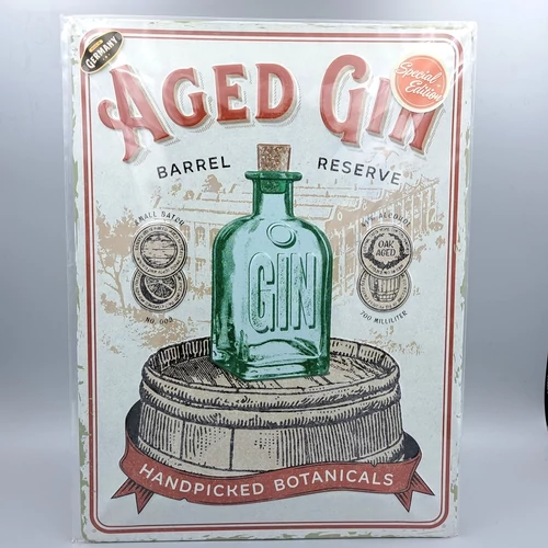 Nostalgic Art fém tábla Aged Gin