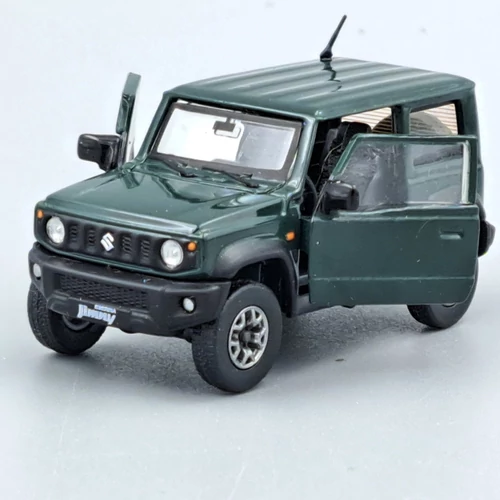 Suzuki Jimny 2018 1:64 BMC sötétzöld fém modell autó