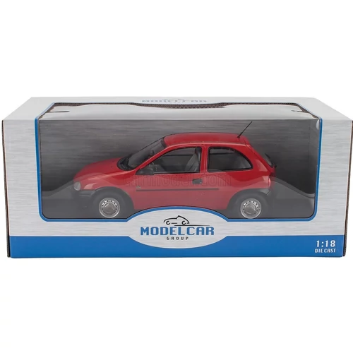 Opel Corsa B 1:18 MCG modellautó piros Fémautó