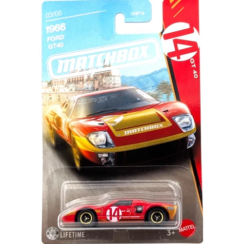 Ford GT40 1966 Matchbox modellautó 03/05