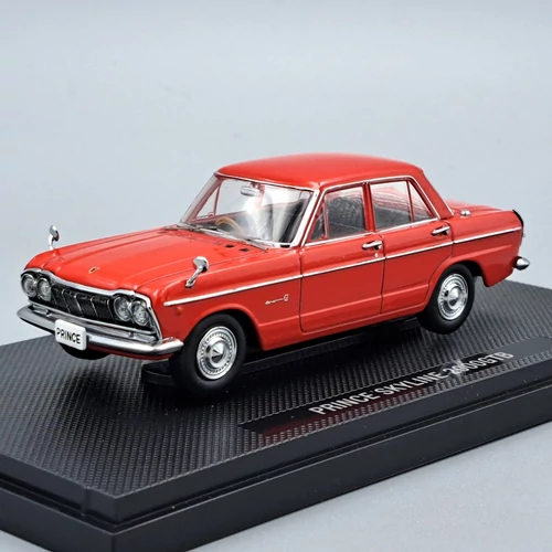 Nissan Skyline 2000GTB 1:43 piros Ebbro die cast autó modell