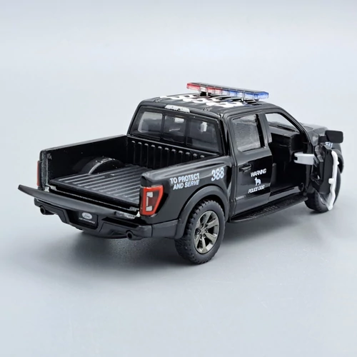Ford F-150 Raptor 2022 Police Kinsmart fém játékautó