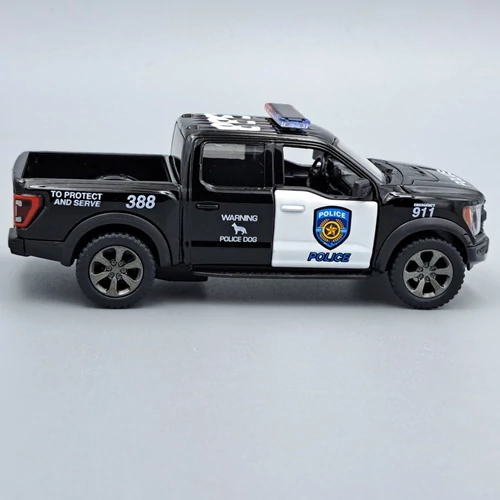 Ford F-150 Raptor 2022 Police Kinsmart fém játékautó