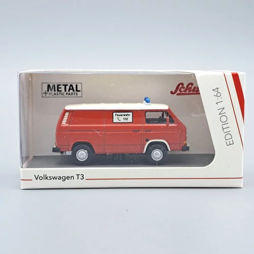 Volkswagen T3 Tűzoltó 1979 1:64 Schuco autó modellek