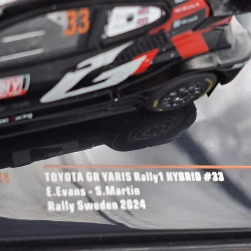 Toyota GR Yaris Rally1 2024 1:43 IXO fém autó modell
