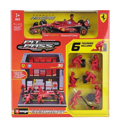 F1 boxutca diorama Charles Leclerc 1:43