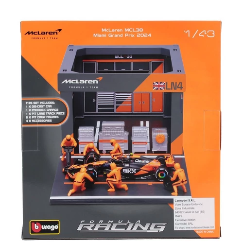 F1 boxutca diorama Lando Norris 1:43