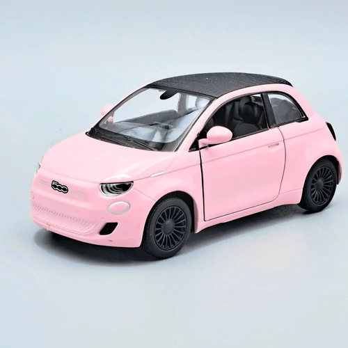 Fiat 500e púder autó modell kinsmart