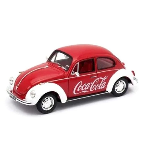 Volkswagen Beetle 1:24 Coca-Cola Oxford retró modellautó
