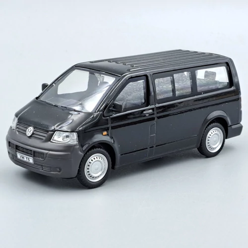Volkswagen T5 mini bus 1:43 fekete Cararama fém autómodell