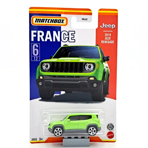 Jeep Renegade 2019 Matchbox France autómodell