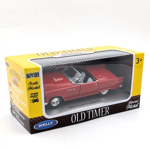 Ford Thunderbird 1955 Welly modell kék