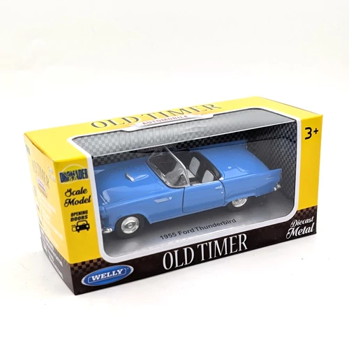 Ford Thunderbird 1955 Welly modell kék