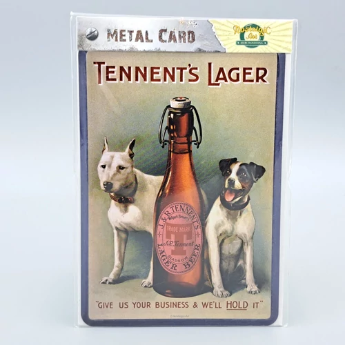 Nostalgic Art fém képeslap Tennent's ajándék