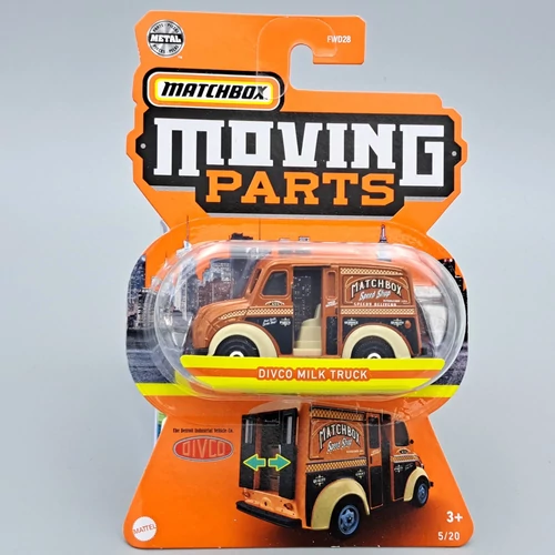 Divco Milk Truck 1:64 MB Moving Parts matchbox fémautó