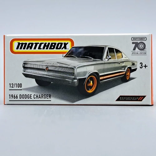 Dodge Charger 1966 Matchbox 1:64 fém modell autó