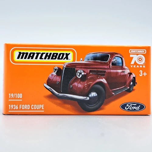 Ford Coupe 1936 1:64 Matchbox fém modell autó