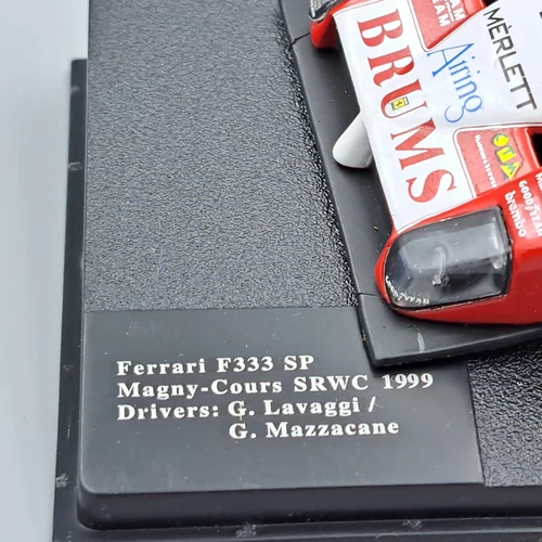 Ferrari F333 SP Magny-Cours 1999 1:43 die cast Altaya kisautó