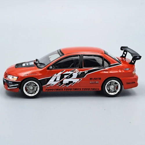 Mitsubishi Lancer 1:43 Halálos iramban piros fém makettautó