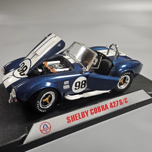 Shelby Cobra 427 S/C 1966 #98 1:18 kék fémautó
