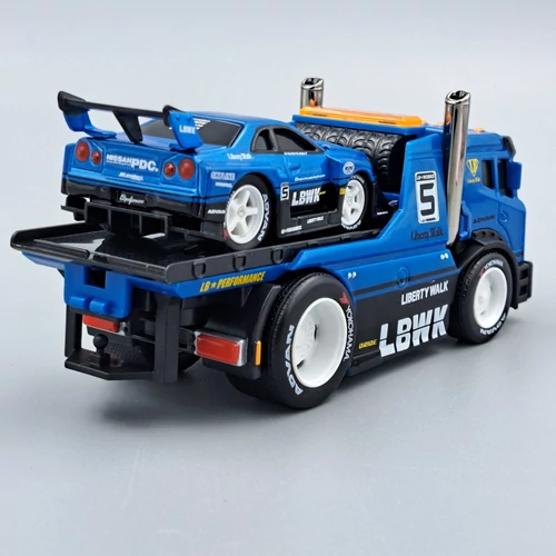 Auto Trailer + Nissan SkyLine GT-R34 Maisto játékautó
